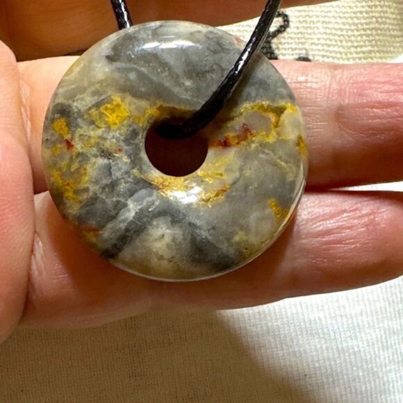 Alquimia Jewelry - STATEMENT CHOKER NECKLACE BUMBLEBEE JASPER